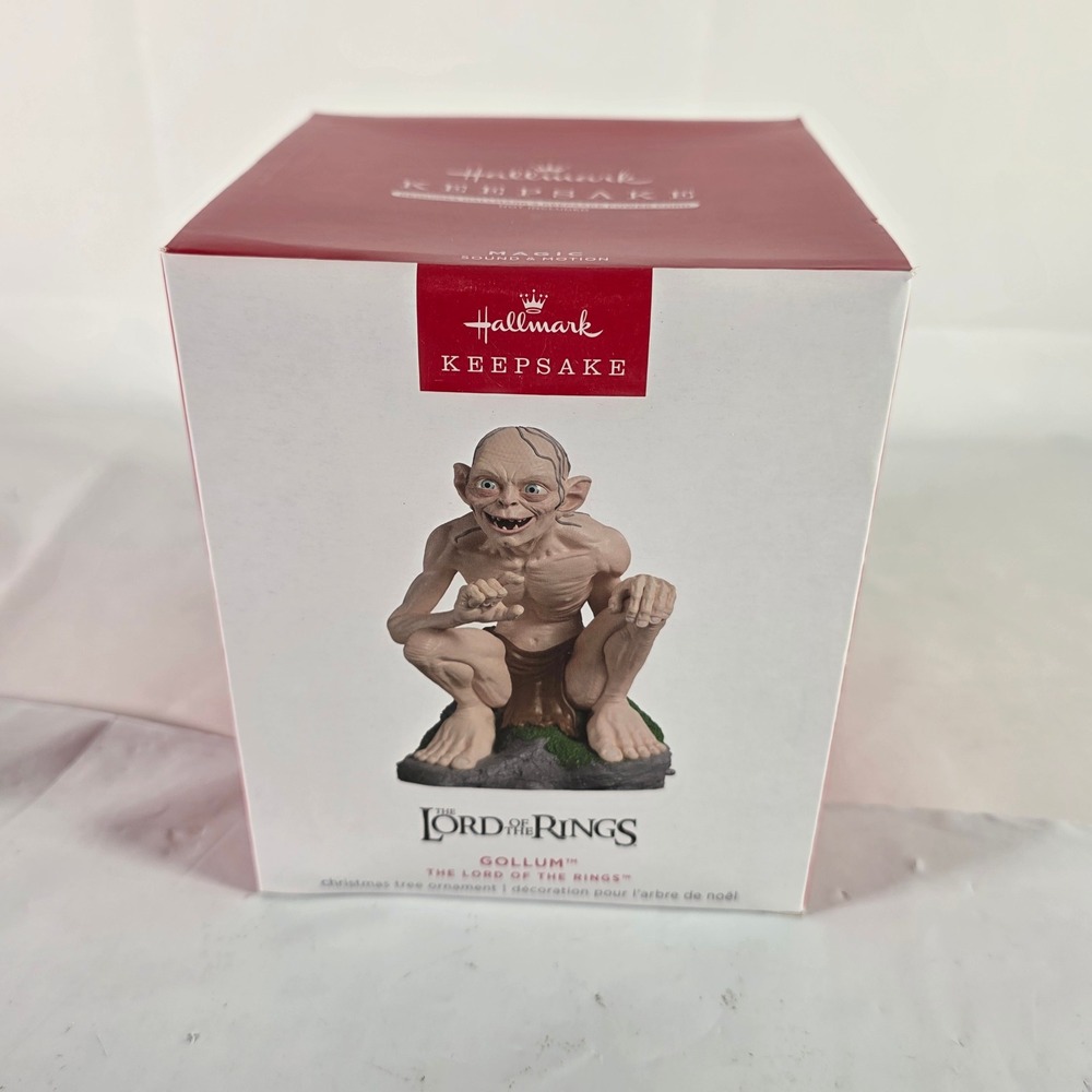 Hallmark Keepsake The Lord of the Rings Gollum Sound & Motion Ornament NIB